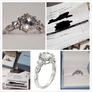 💍14k Gold Moissanite Ring by Charles & Colvard 💍